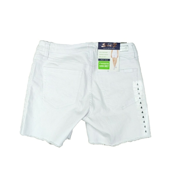 NWT Seven7 Womens White Weekend Fray Shorts - Picture 4 of 4